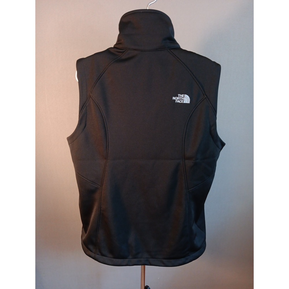 The North Face Black Full Zip Windwall Vest Womens XL Classic AWARE EMBROIDERY - Picture 4 of 12